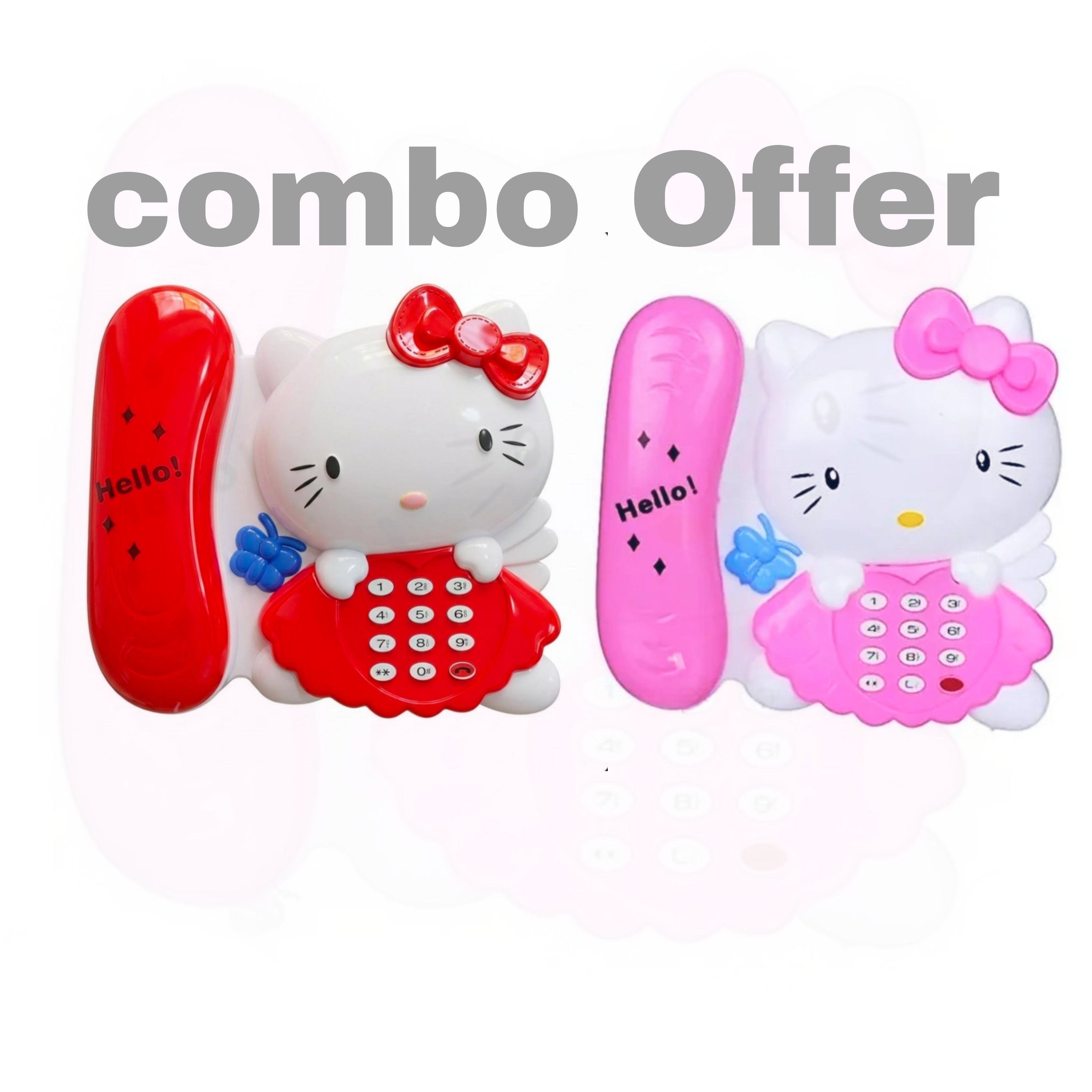 Kitty telephone music toy pink colour